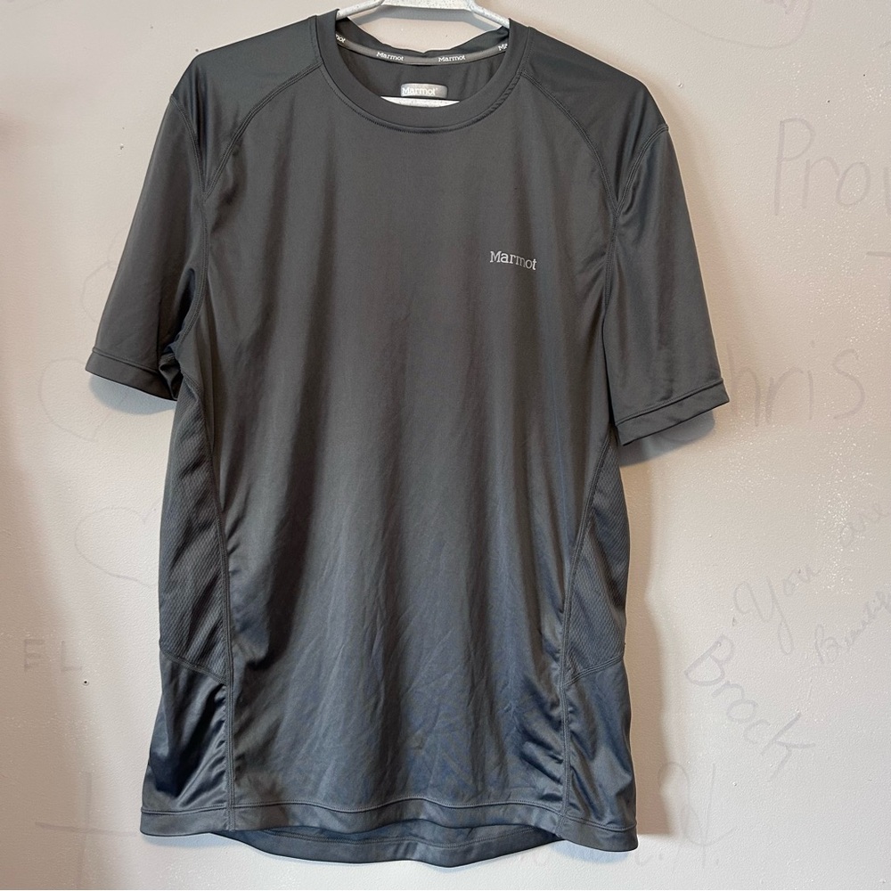 Marmot‎ vented performance shirt L moisture wicking athletic wear stretch READ